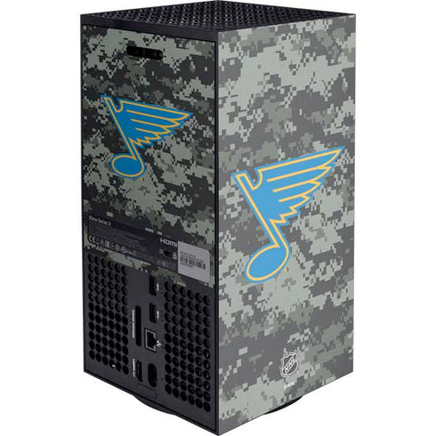 NHL St. Louis Blues Camo XBox Series X Digital Edition Console Skin